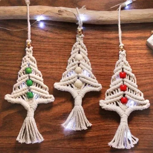 DIY- Macramé sapin de noël - Mercerie Fournitail - Toulon